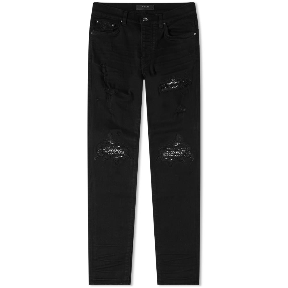 Дънки AMIRI MX1 Bandana Jeans Черно | PXMDS154-018, 0
