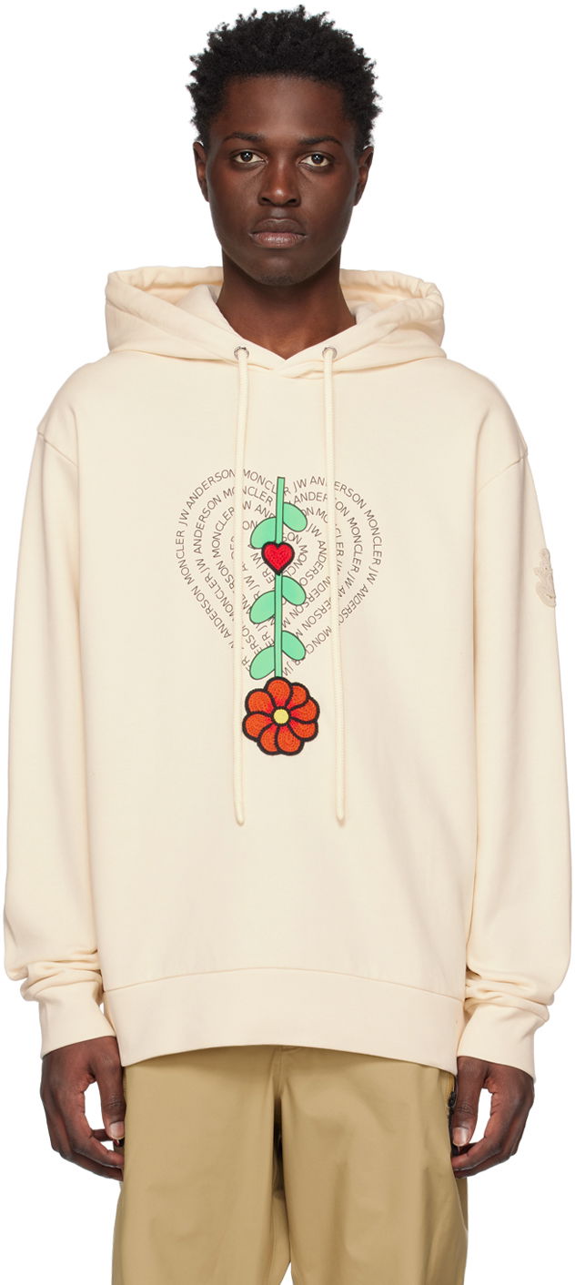 Суитчър Moncler x Genius 1 x JW Anderson Hoodie Бяло | I109E8G00003M2682, 0
