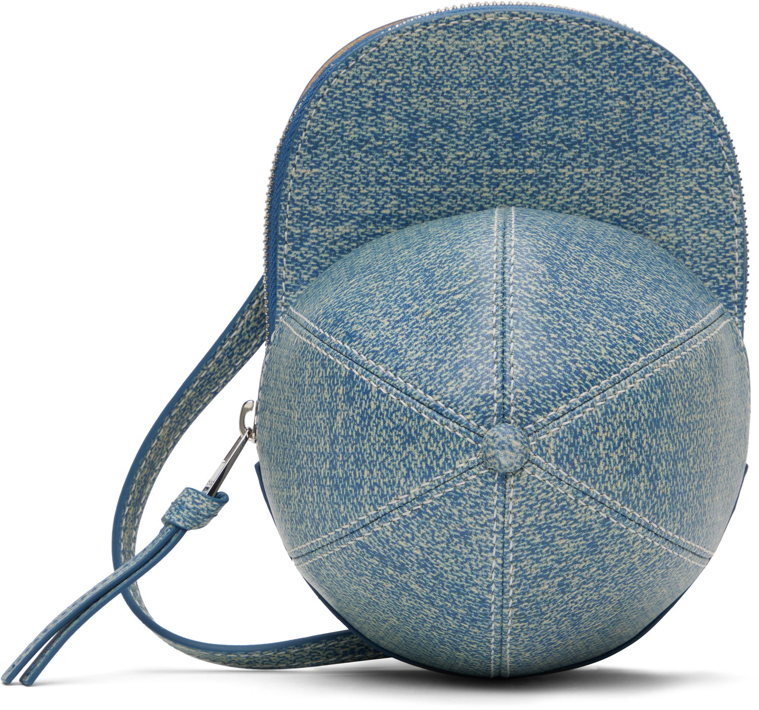 Чанта през рамо JW Anderson JW Anderson Medium Cap Leather Crossbody Bag Синьо | HB0230-LA0362, 0