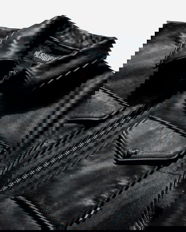 Яке Neighborhood Leather Jacket Черно | 251SZNH-JKM01 BK, 4