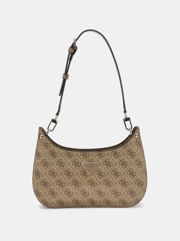 Чанта през рамо GUESS Meridian 4G Logo Mini Shoulder Bag Бежово | HWSG8778720, 0