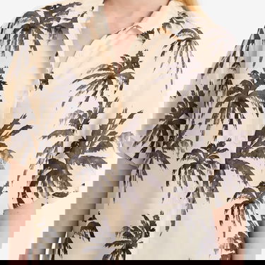Риза Anine Bing Anine Bing Tristan Palm Shirt, Large Бежово | A-07-11011-MTL68, 5