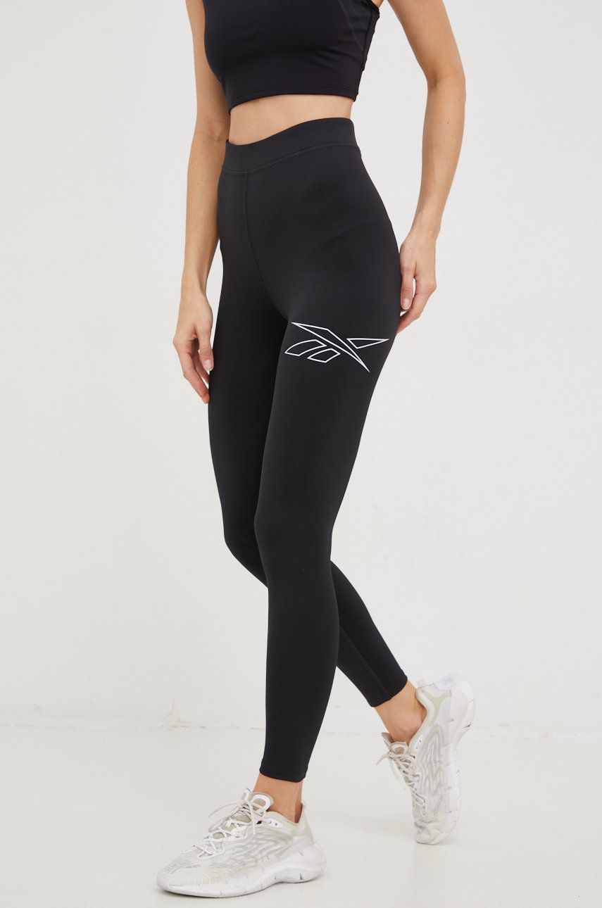 Клинове Reebok Reebok Printed Running Leggings Черно | HI6933, 0