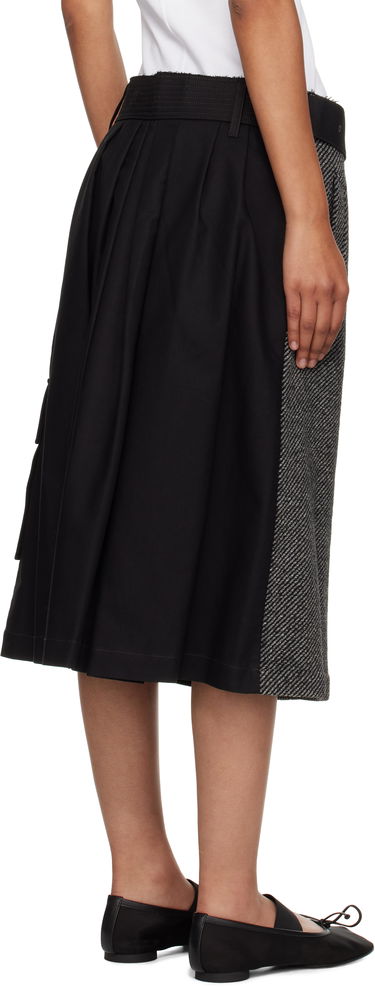 Пола Andersson Bell Andersson Bell Whitney Trench Pleated Midi Skirt Черно | apa848w, 2