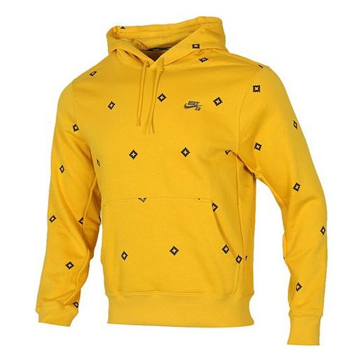 Суитчър Nike SB SB Icon Printed Hoodie Жълто | BV0881-743