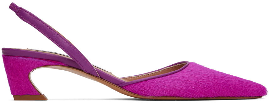 Кецове и обувки Acne Studios Slingback Pumps "Pink" Розово | AD0580-, 0