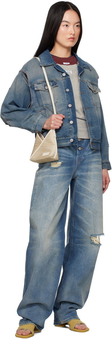 Яке Maison Margiela MM6 Maison Margiela Faded Denim Jacket Синьо | S52AM0319 M30017, 3