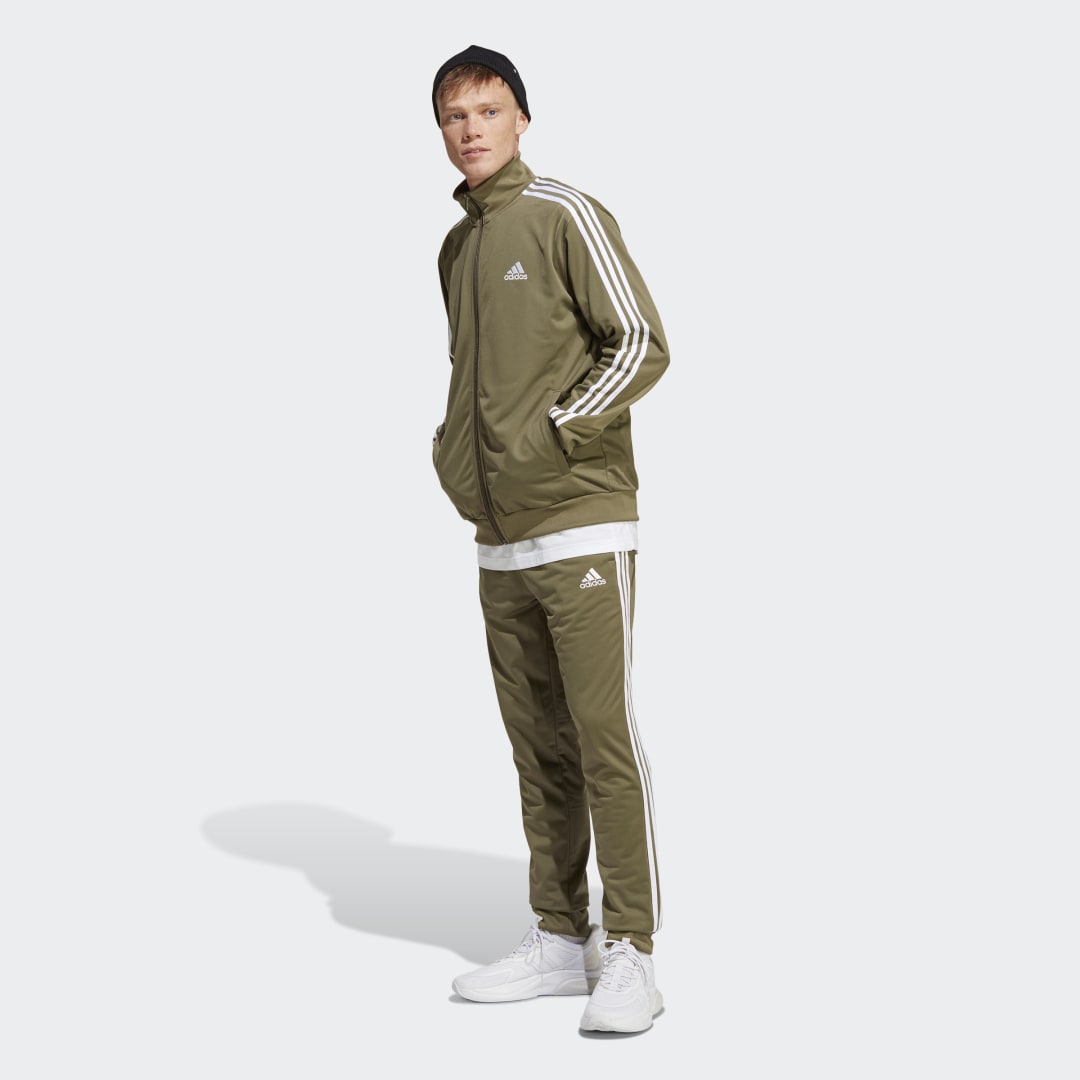 Комплект adidas Performance Basic 3-Stripes Tricot Зелено | IC6755, 0