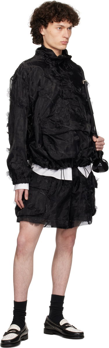 Ветровка Simone Rocha Simone Rocha Carnation Organza Cagoule Jacket Черно | 6123 1245, 3