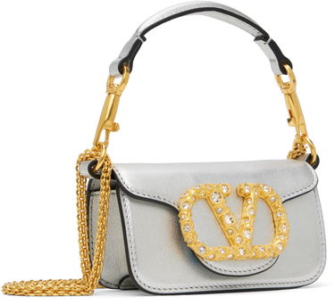 Дамска чанта Valentino Valentino Garavani Locò Micro Bag Металик | 6W2P0Z28LNK, 1
