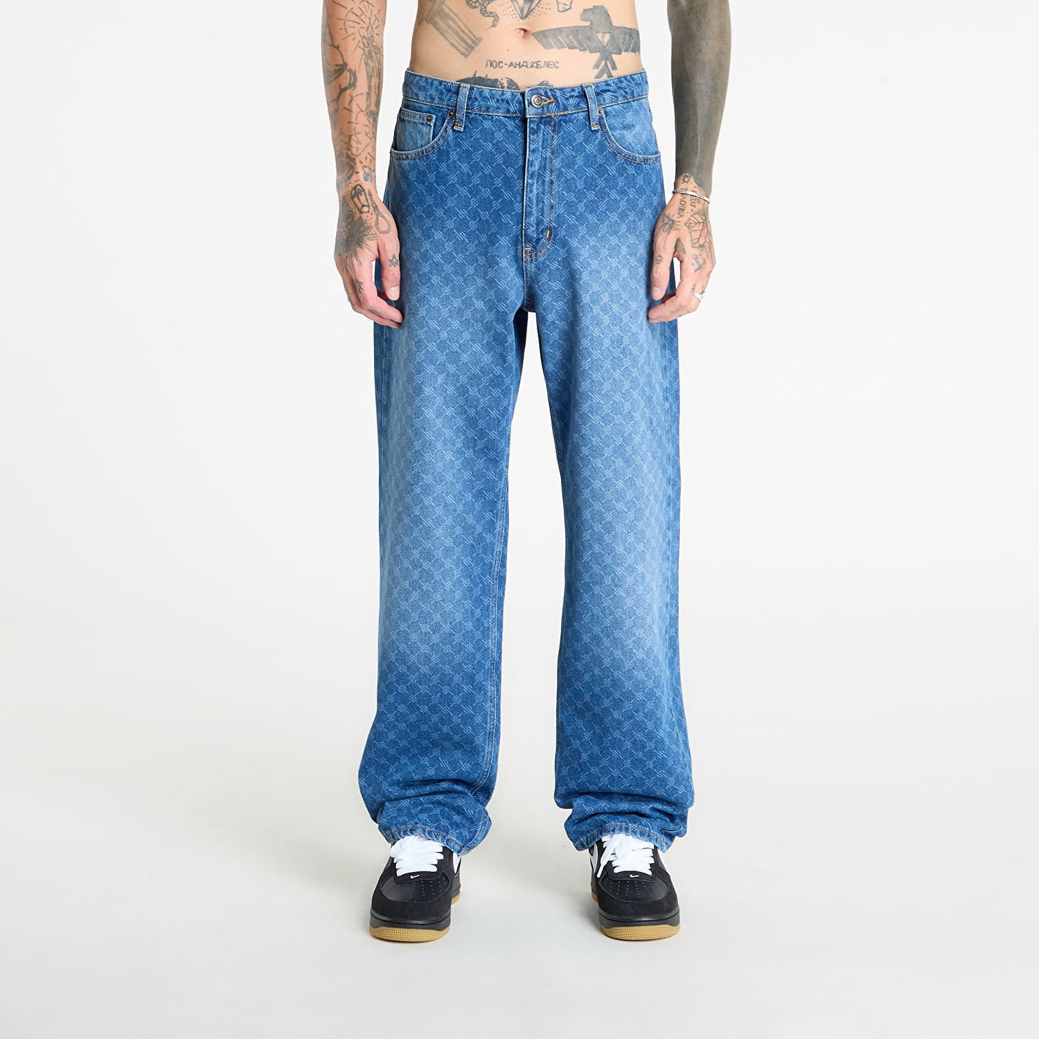 Дънки DAILY PAPER Daily Paper Amba Monogram Jeans Синьо | 2411167, 0