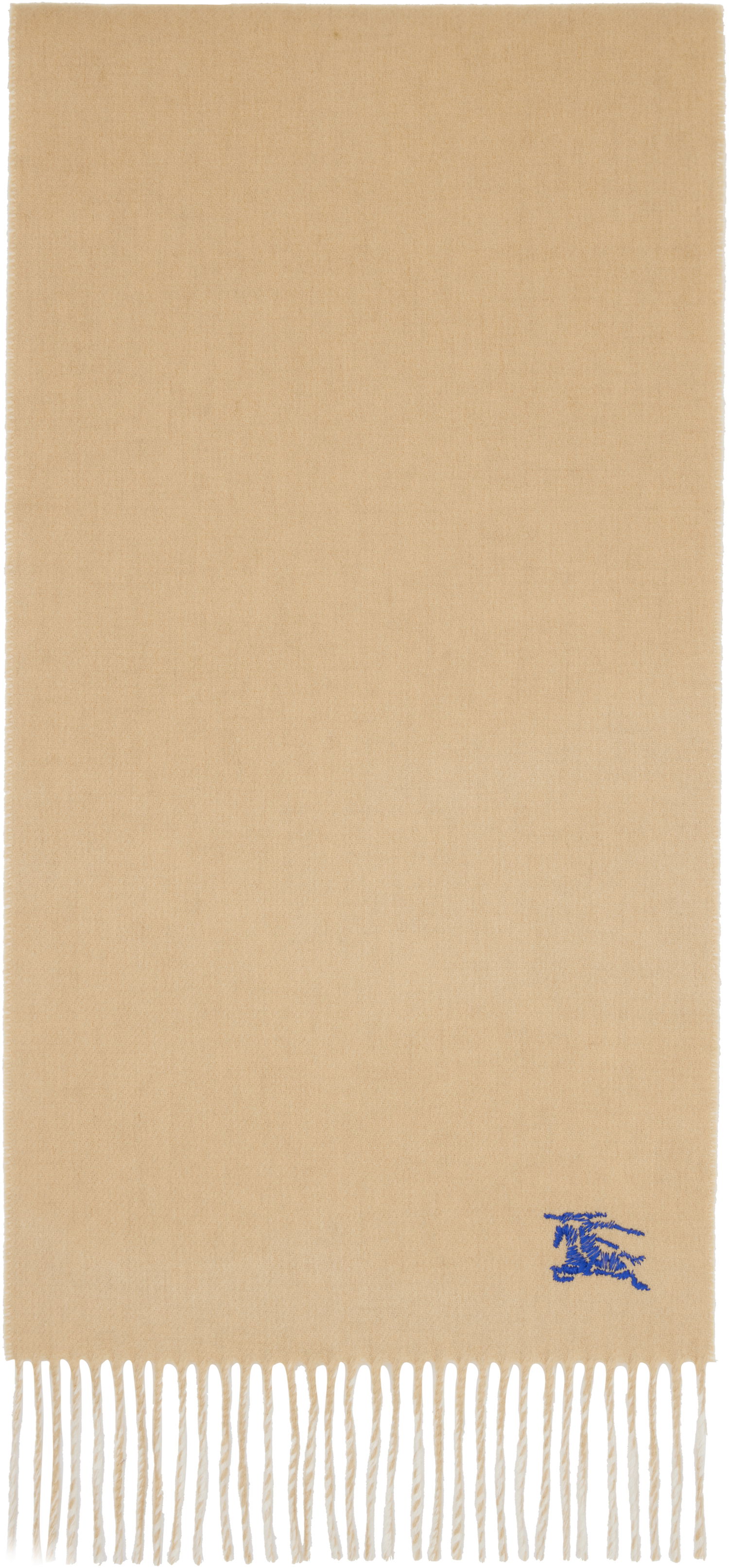 Шал Burberry Burberry Cashmere Scarf with Fringes Бежово | 8110020, 0