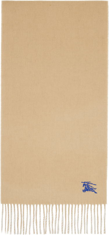 Шал Burberry Burberry Cashmere Scarf with Fringes Бежово | 8110020, 0