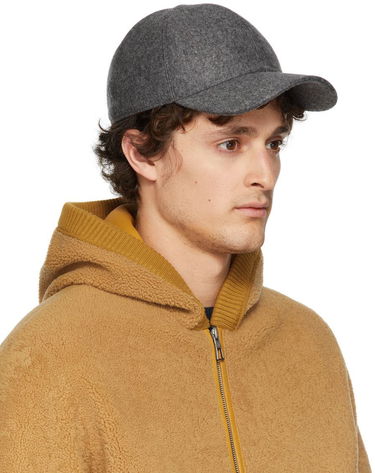 Шапка с козирка Loro Piana Loro Piana Baseball Cap Сиво | FAL9621, 1