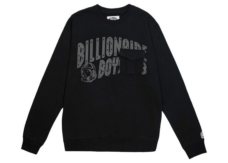 Пуловер BILLIONAIRE BOYS CLUB Crew Neck Sweatshirt with Pocket Черно | 8919304BLK, 0