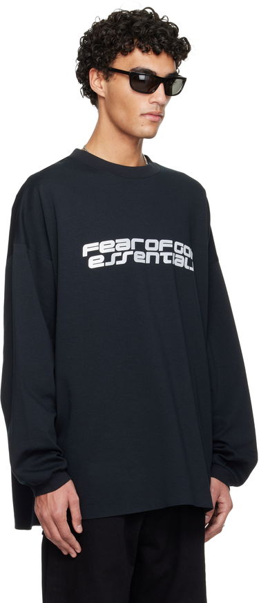 Тениска Fear of God ESSENTIALS Holiday Ponte 90s Long Sleeve T-shirt Черно | 125HO254541F, 1
