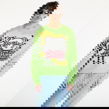 Суитчър Footshop Spiritual Gangster Graphic Knit Sweater Зелено | FTSHP_391, 0