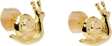 Обеци Chopova Lowena Chopova Lowena Snail Gold Stud Earrings Жълто | 6582, 1