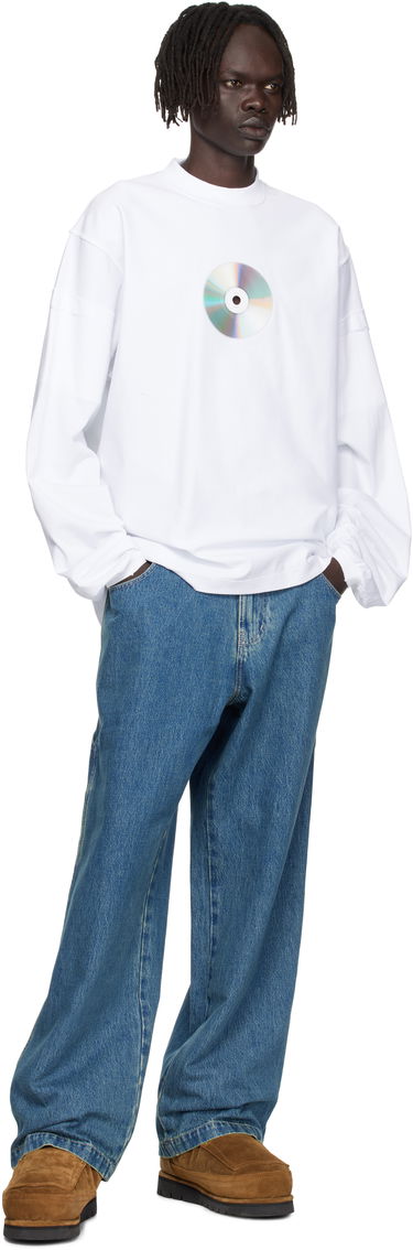 Тениска VETEMENTS Vetements CD Reworked Long Sleeve T-Shirt Бяло | UH76LS780W, 3