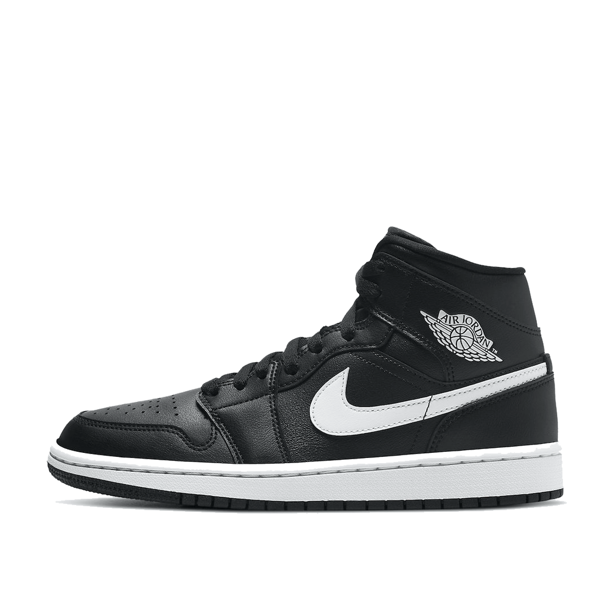 Кецове и обувки Jordan Air Jordan 1 Mid "Black White" W Черно | BQ6472-011, 1