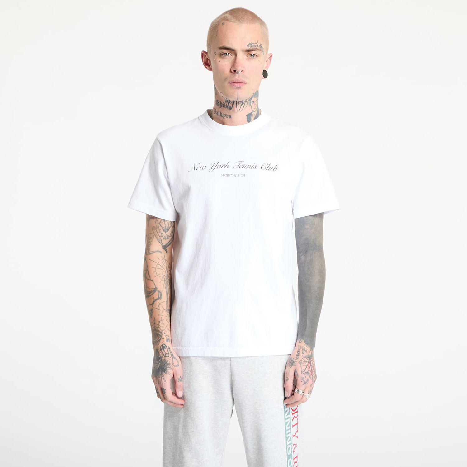 Тениска Sporty & Rich Sporty & Rich NY Health Club T-Shirt Бяло | TO043514043WH01, 0
