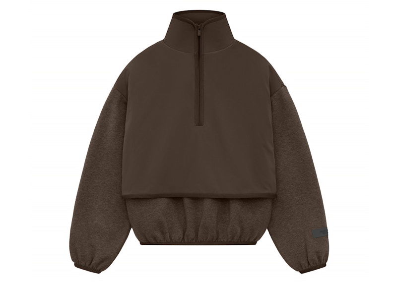 Суитчър Fear of God Fear of God Essentials Core Collection Kids Fleece Mockneck Pullover Кафяво | 785SU246262K, 0