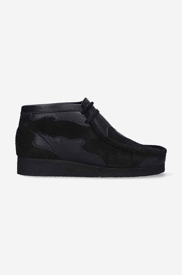 Кецове и обувки Clarks Originals Wallabee Patch Черно | 26163957, 0