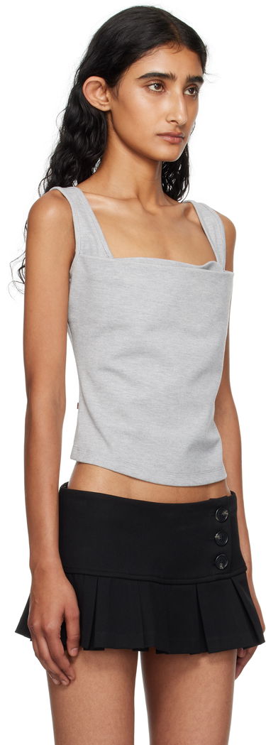 Потник Miaou Miaou Luna Cowl Neck Tank Top Сиво | 7110PONHEG, 1