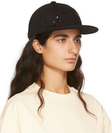 Шапка с козирка We11done Sequin Baseball Cap Черно | WD-AH1-22-404-U-BK, 1