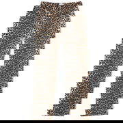 Leopard Print Flare Jeans