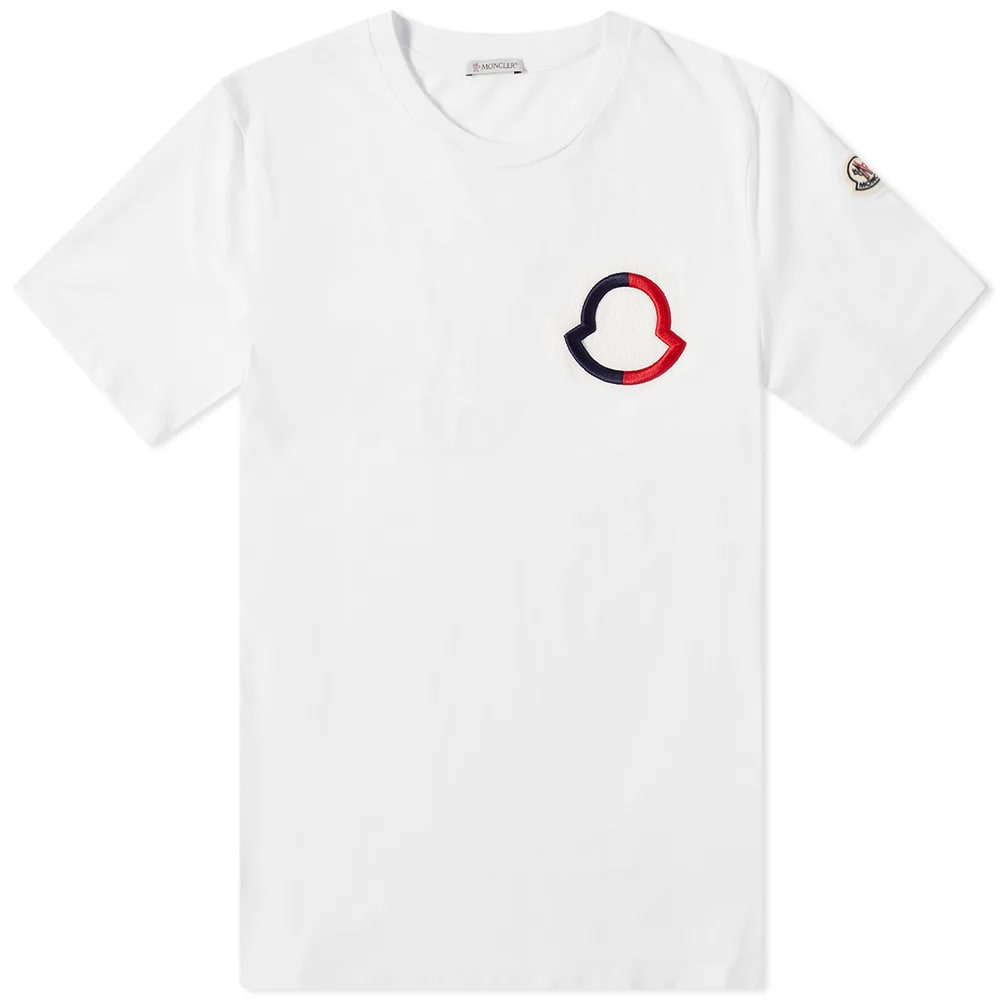 Тениска Moncler Logo Outline Tee Бяло | 8C000-03-899VV-032, 0