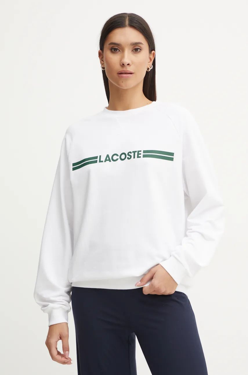 Суитчър Lacoste White Graphic Sweatshirt Бяло | SF1472, 0
