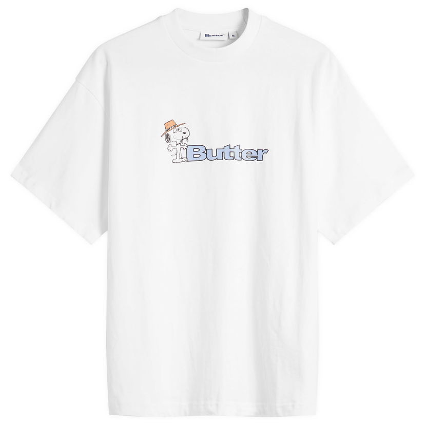 Тениска Butter Goods Peanuts Spike Logo Relaxed Fit T-Shirt Бяло | BGBP240302-WHT