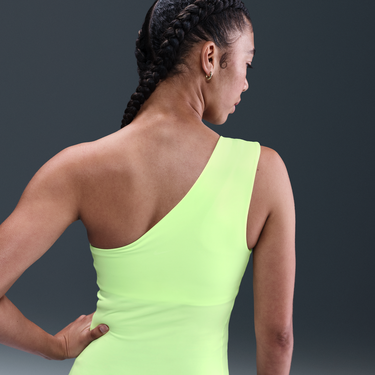 Комбинезон Nike One-Shoulder Crop Top Nike Zenvy Dri-FIT Жълто | HJ2287-701, 2