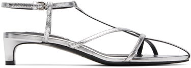 Кецове и обувки Jil Sander Jil Sander Cage Low Heel Sandals Металик | J15WP0129_P4836, 0