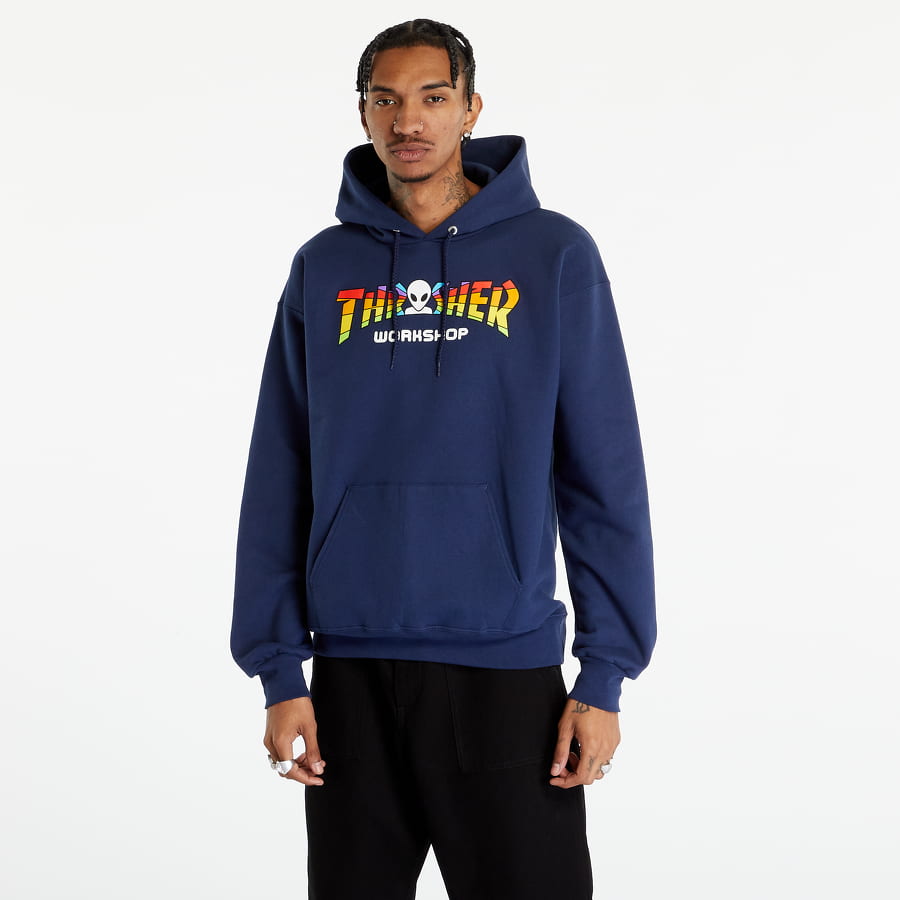 Суитчър Thrasher AWS Spectrum Hoodie Тъмно синьо | 145283, 0