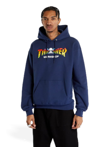 Суитчър Thrasher AWS Spectrum Hoodie Тъмно синьо | 145283