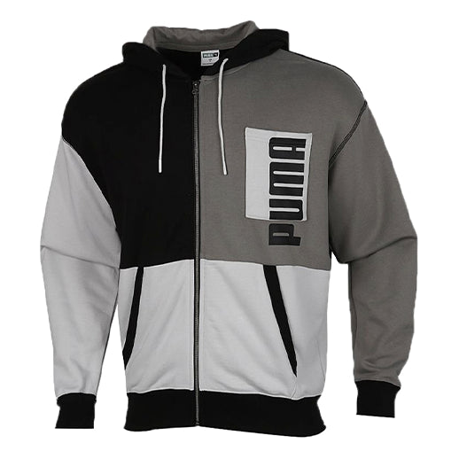 Суитчър Puma Colorblock Logo Hoodie Сиво | 530712-01, 0