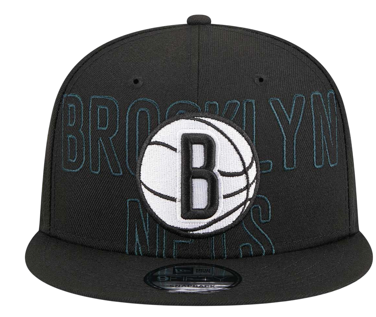 Шапка с козирка New Era New Era Brooklyn Nets 2023 Draft 9Fifty Snapback Cap Черно | 60360911-60360911, 1