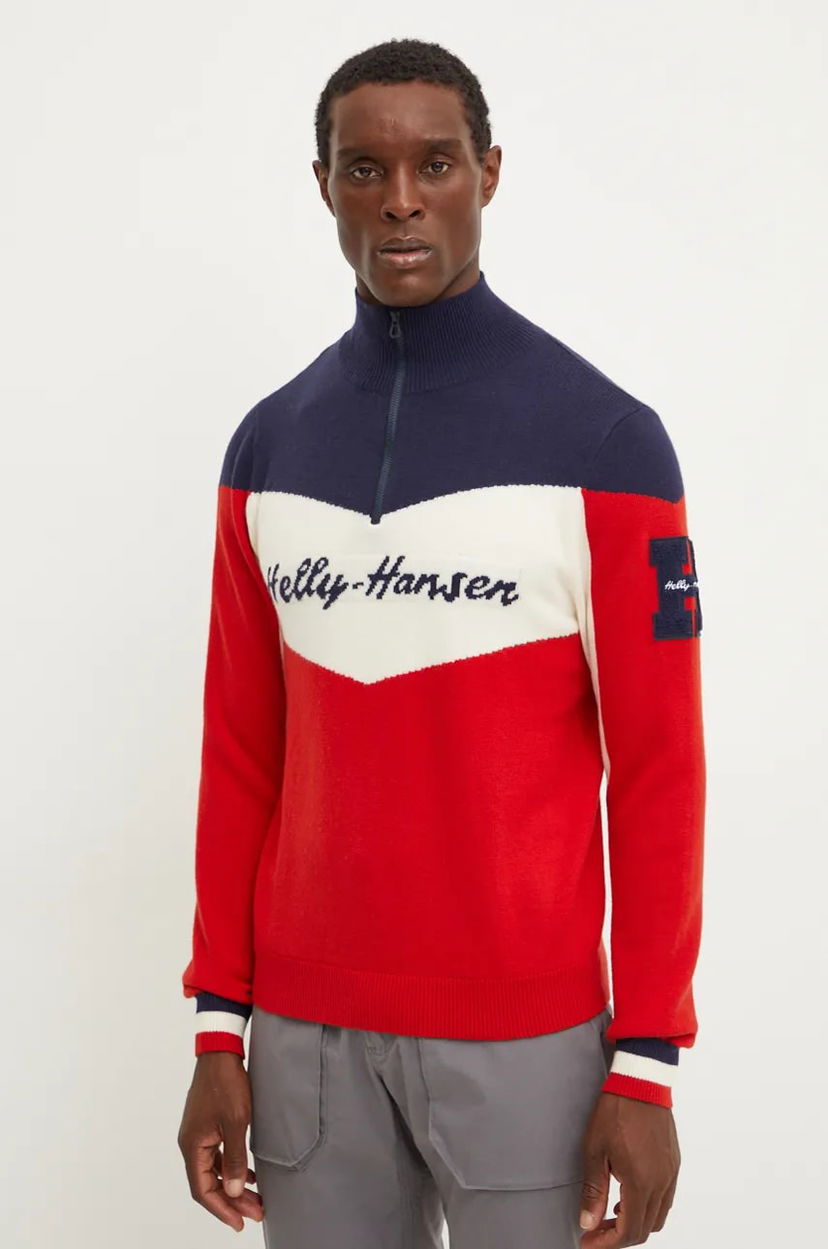 Пуловер Helly Hansen Helly Hansen Apres Half Zip Sweater Червено | 66025