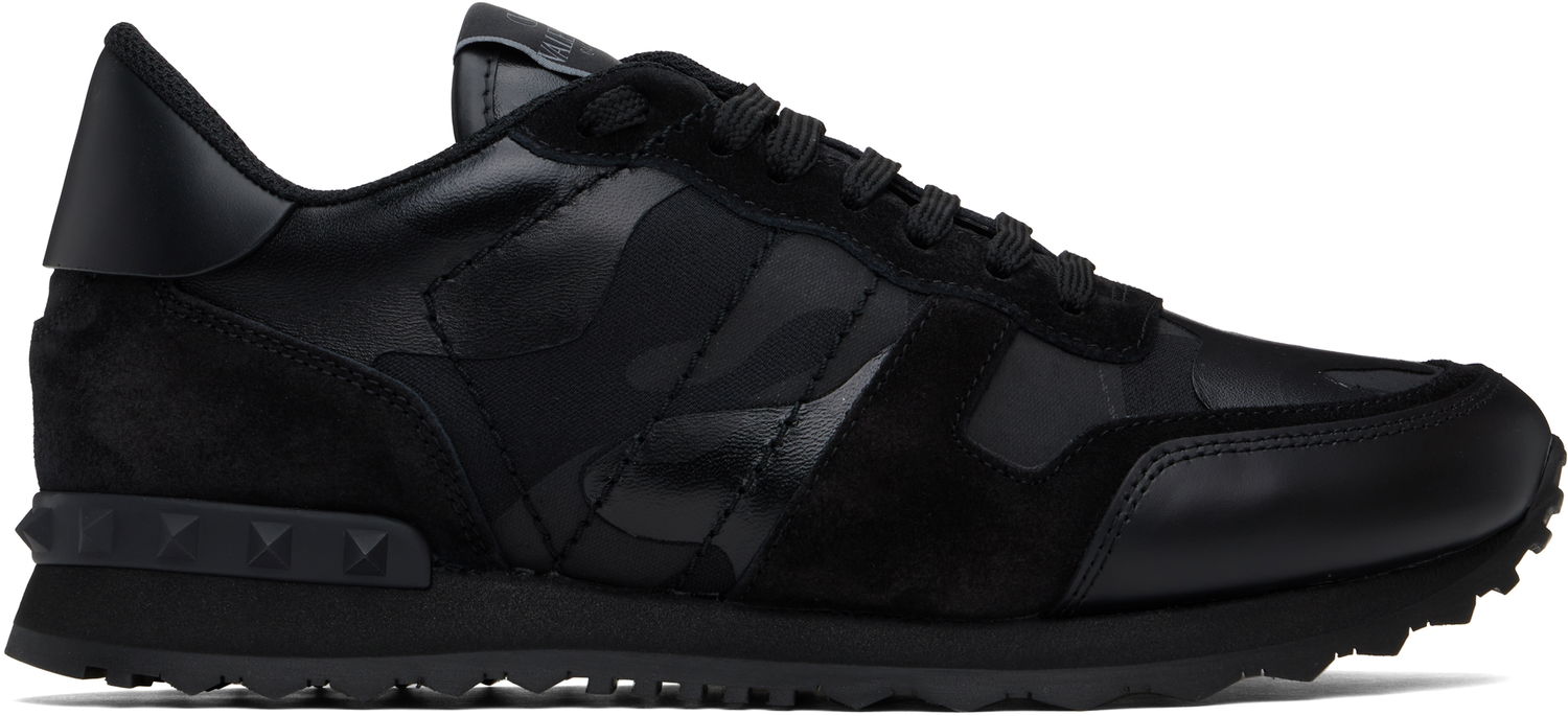 Кецове и обувки Valentino Valentino Garavani Rockrunner Camouflage Черно | 6Y2S0723NSD, 0