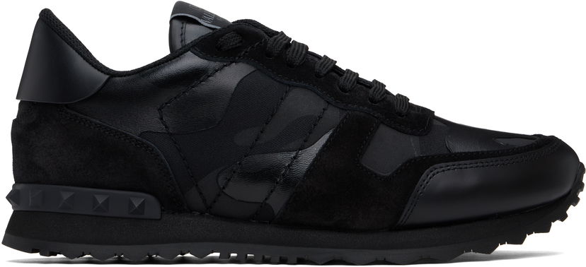 Кецове и обувки Valentino Valentino Garavani Rockrunner Camouflage Черно | 6Y2S0723NSD