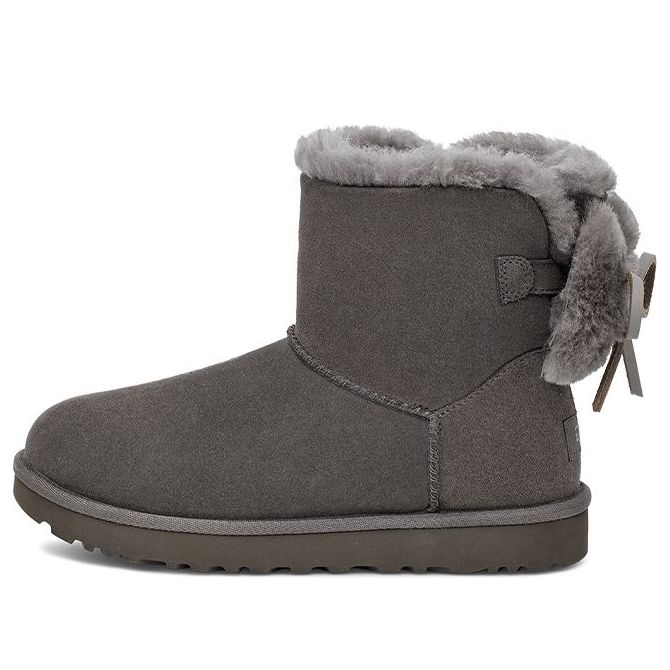 Кецове и обувки UGG Classic Double Bow Mini Boots Сиво | 1127130-CHRC