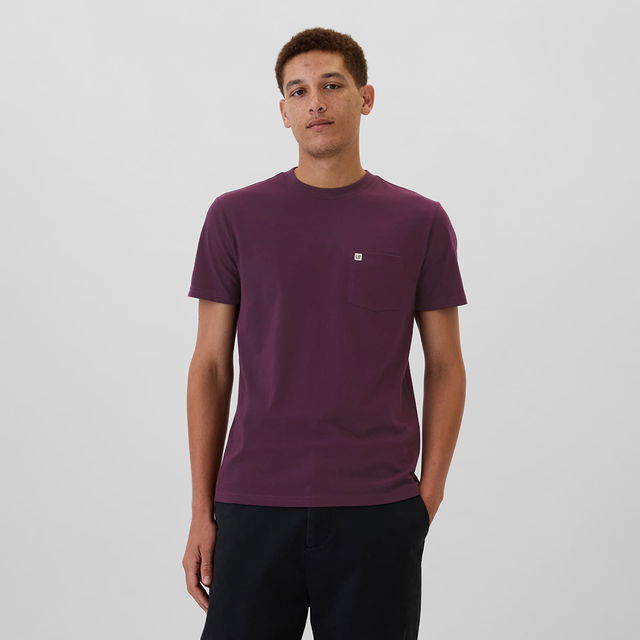 T-shirt Logo Pocket Tee Purple Ray L