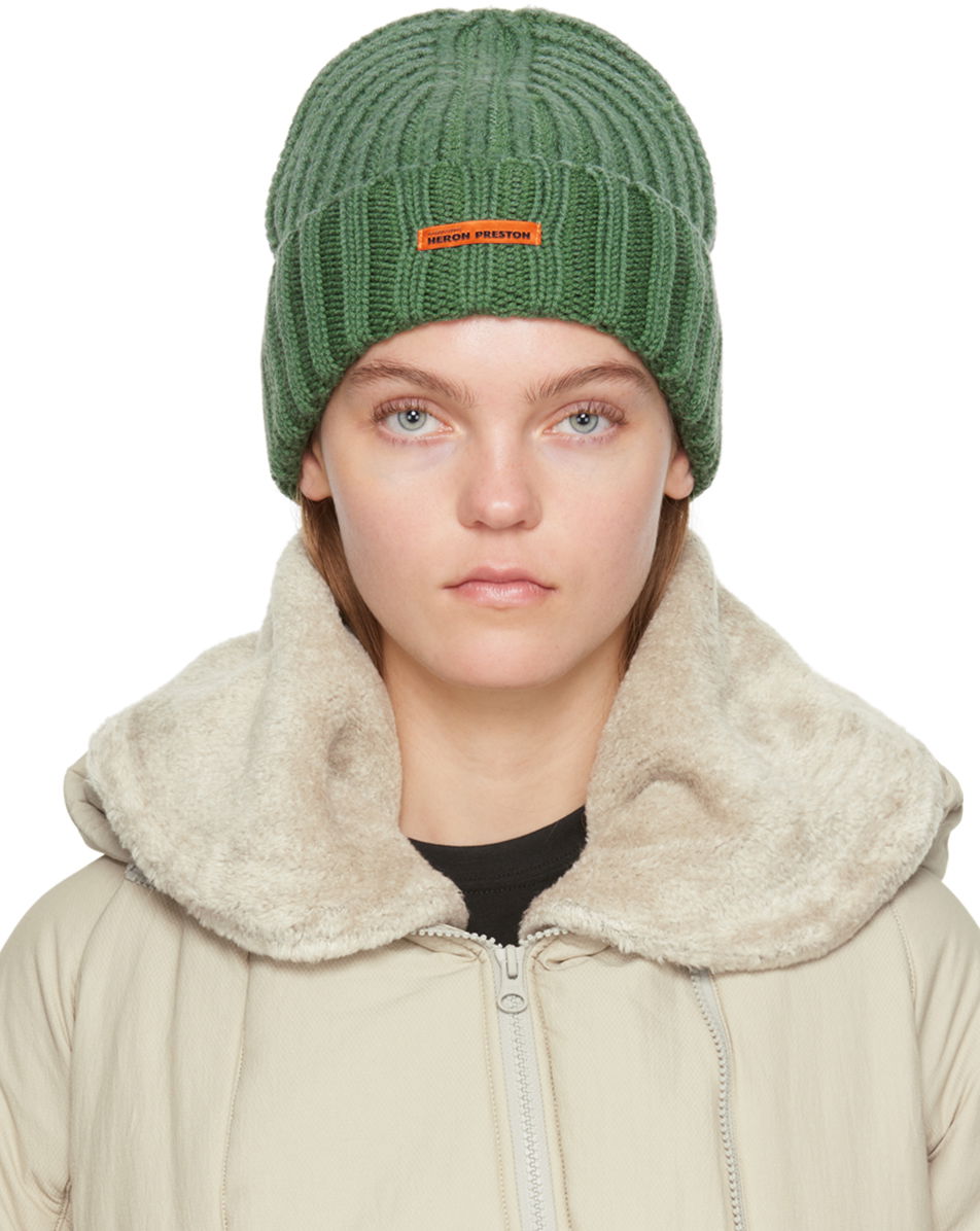 Шапка HERON PRESTON Rib Beanie Зелено | HWLC005F23KNI0015500, 0