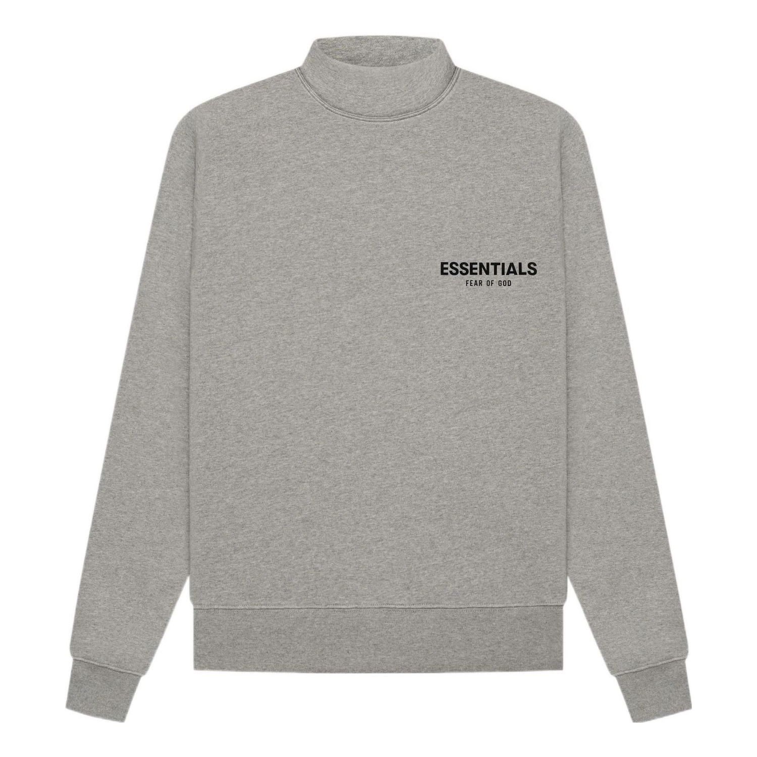 Суитчър Fear of God Essentials Mockneck Sweatshirt Сиво | FOG-SS22-985, 0