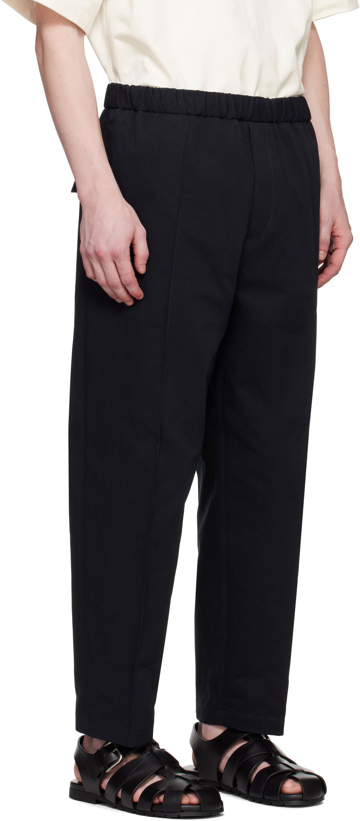 Панталони Jil Sander Jil Sander Tapered Trousers Черно | J21KA0012_J45286, 1