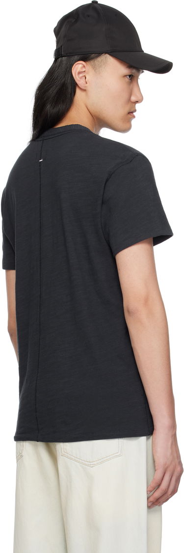Тениска rag & bone Rag & Bone Classic Cotton Henley T-Shirt Черно | M000T906G, 2