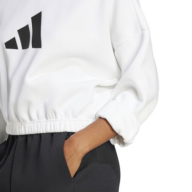 Суитчър adidas Performance Cropped Hoodie Бяло | JE0137, 4