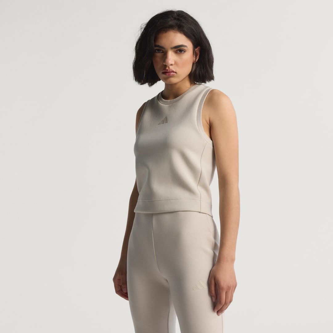 Потник adidas Performance ALL SZN Soft Lux Tank Top Бежово | JV9867, 0